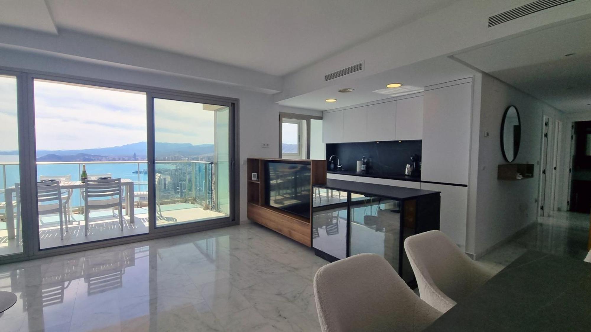 Apartament Skyline 37 Terraza Con Vista Al Mar Benidorm Zewnętrze zdjęcie