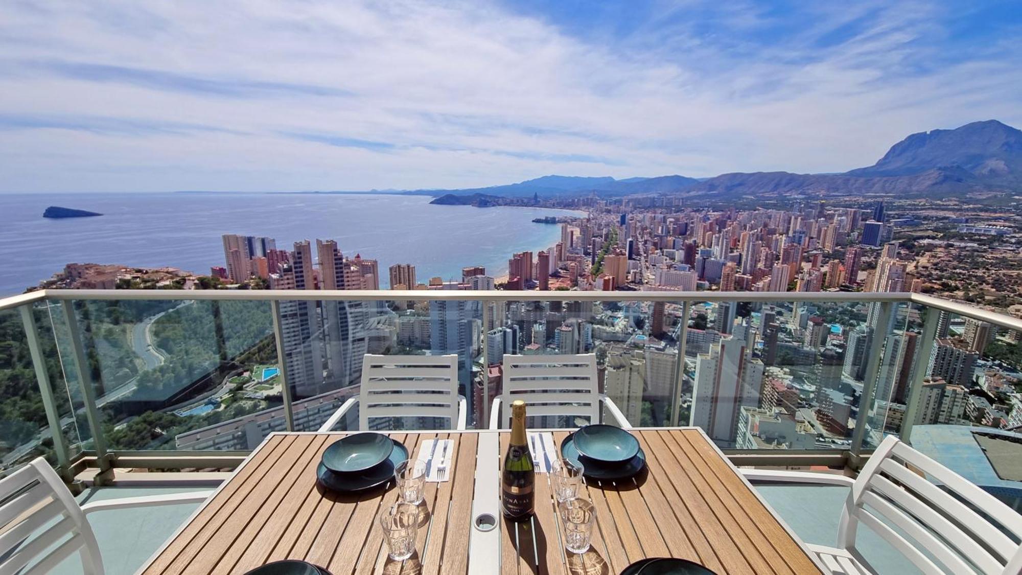 Apartament Skyline 37 Terraza Con Vista Al Mar Benidorm Zewnętrze zdjęcie